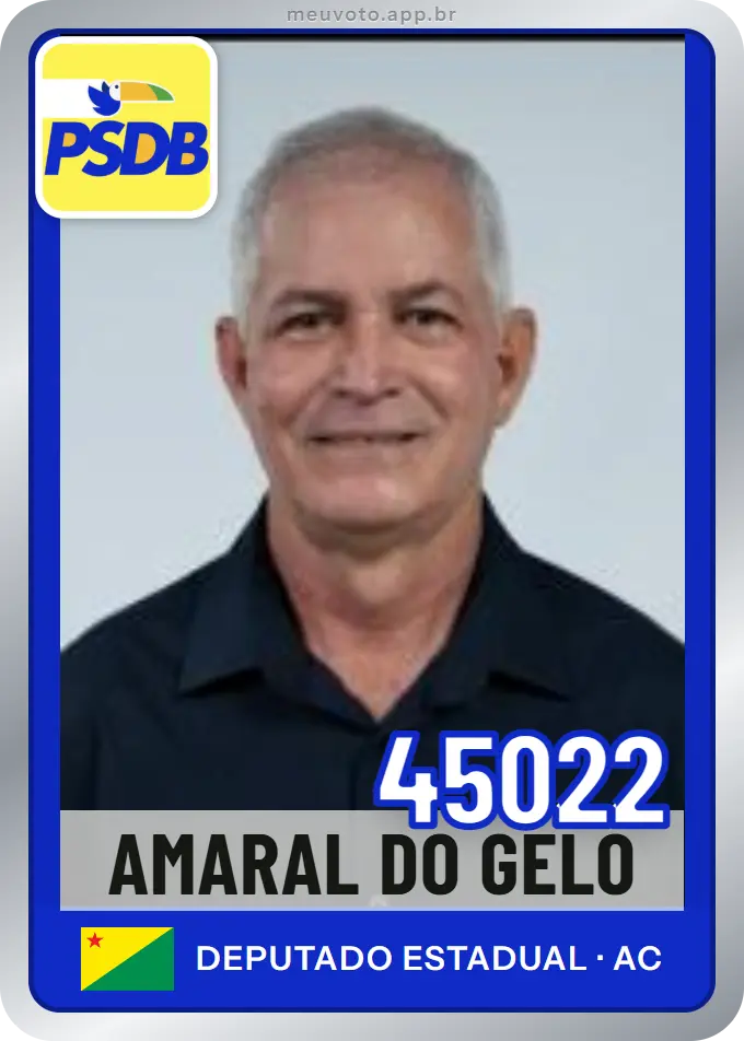 Carta de Amaral do Gelo, número 45022, PSDB