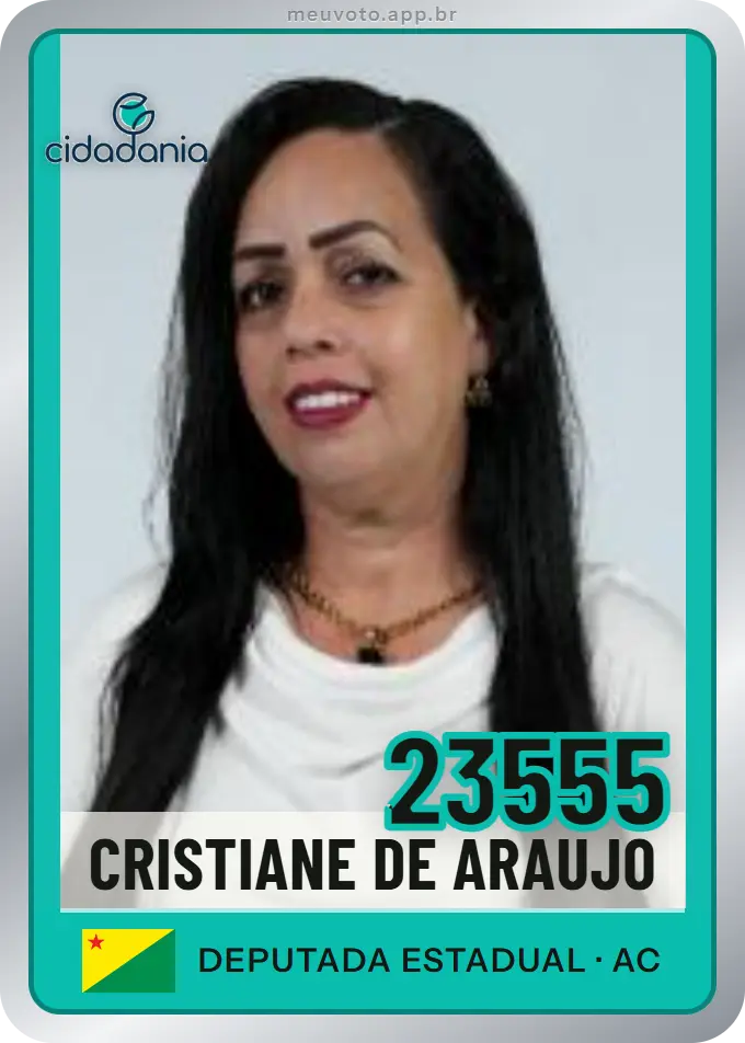 Carta de Cristiane de Araujo, número 23555, Cidadania