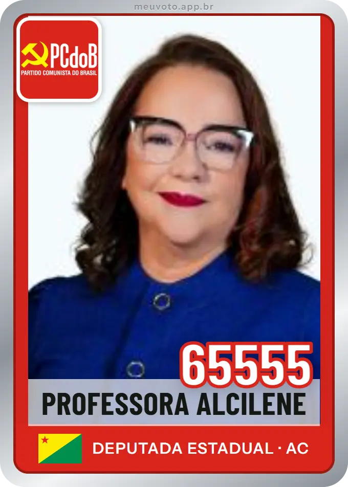 Carta de Professora Alcilene, número 65555, PCdoB