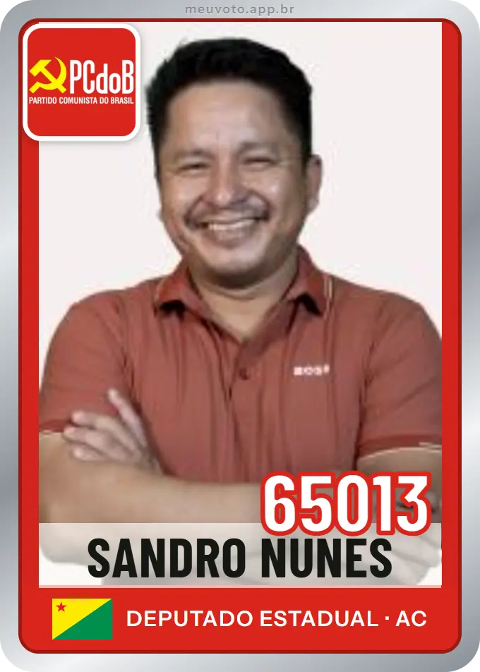 Carta de Sandro Nunes, número 65013, PCdoB