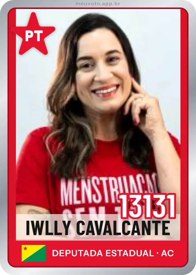 Carta de Iwlly Cavalcante, número 13131, PT