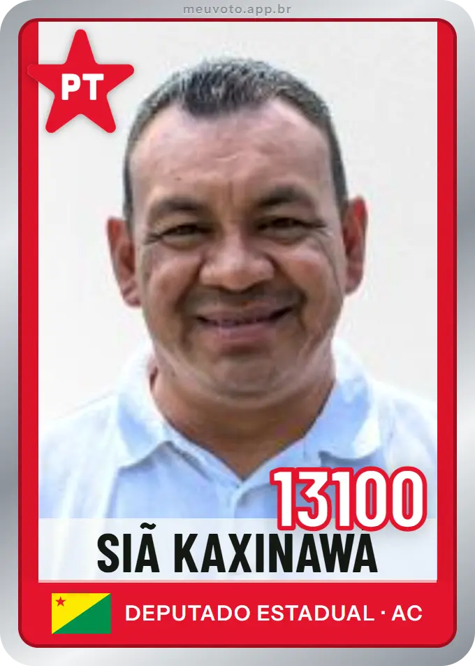 Carta de Siã Kaxinawá, número 13100, PT