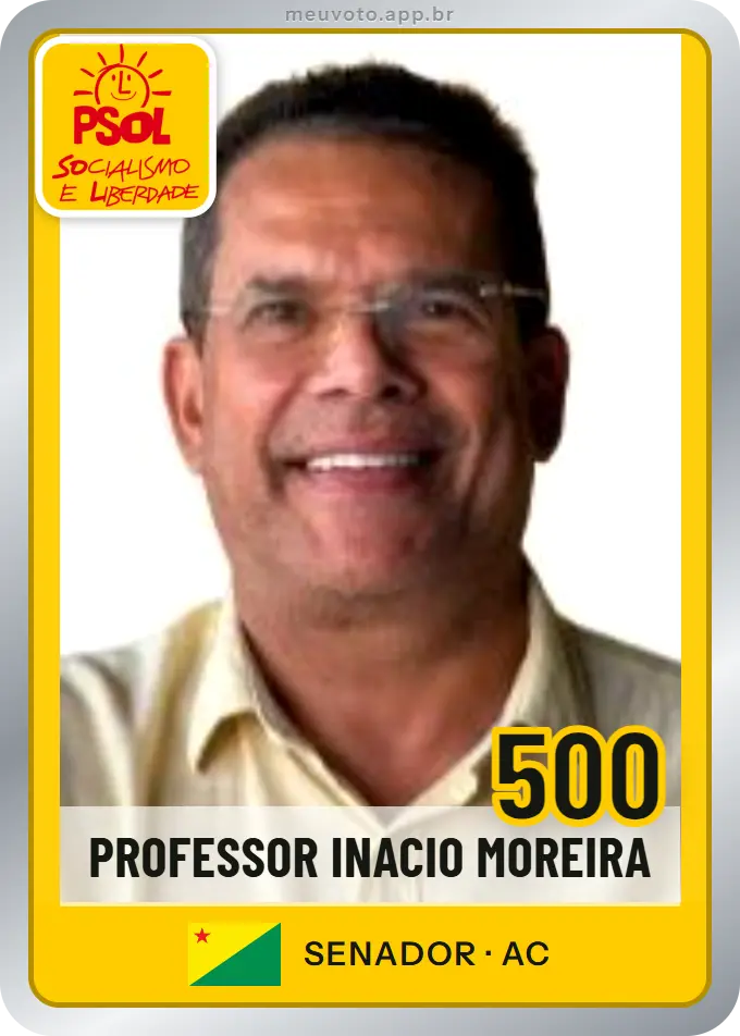 Carta de Professor Inacio Moreira, número 500, PSOL