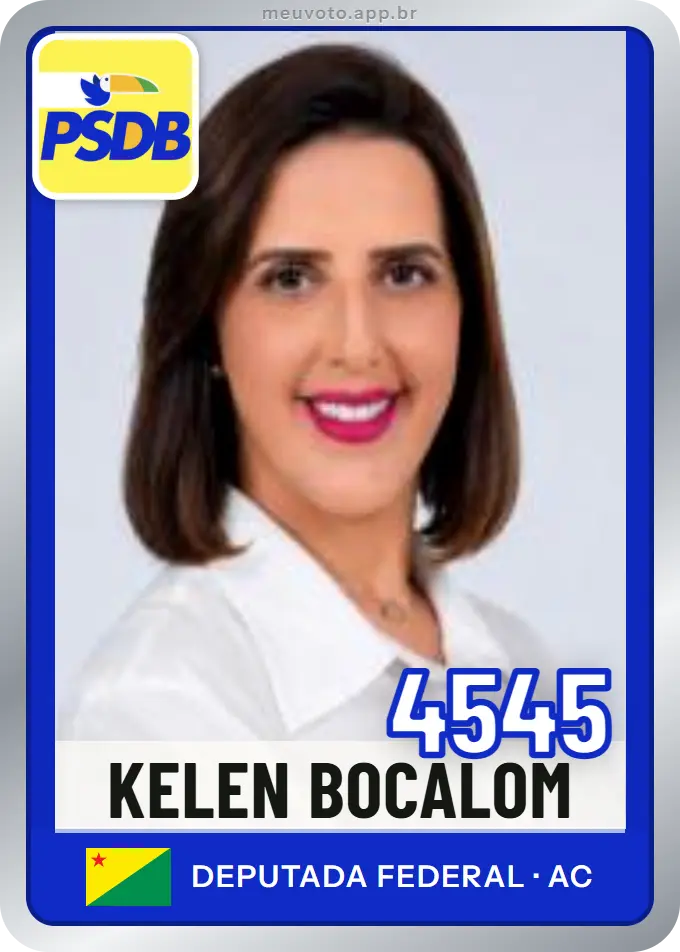 Carta de Kelen Bocalom, número 4545, PSDB