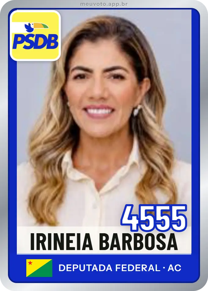 Carta de Irineia Barbosa, número 4555, PSDB