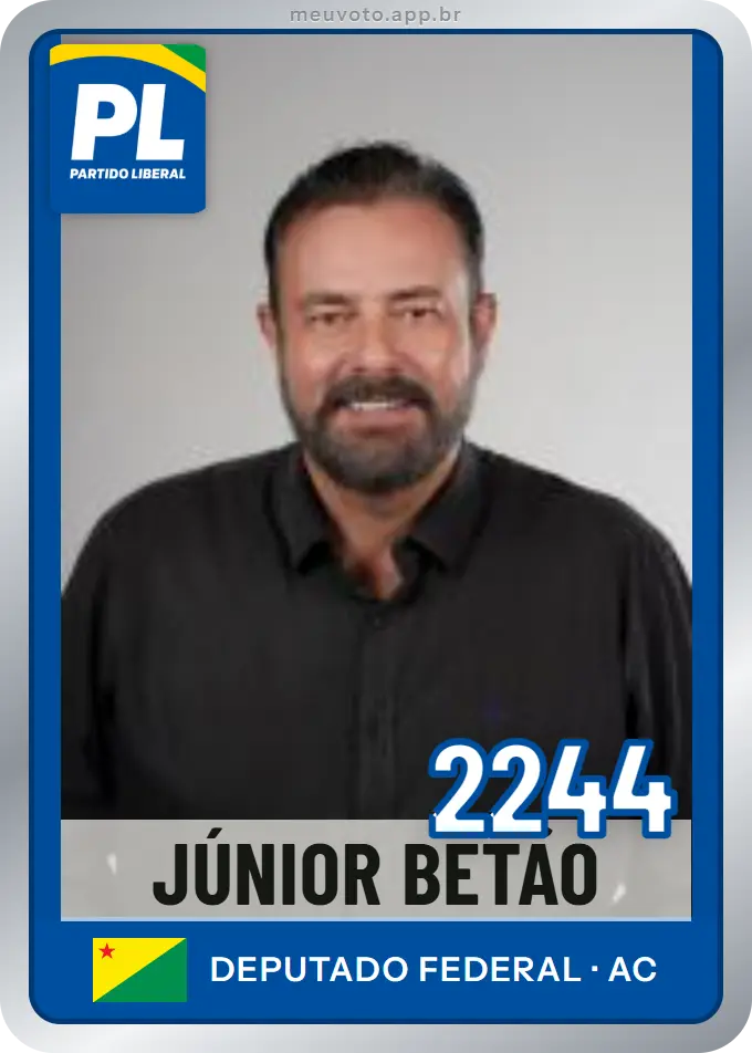 Carta de Júnior Betão, número 2244, PL