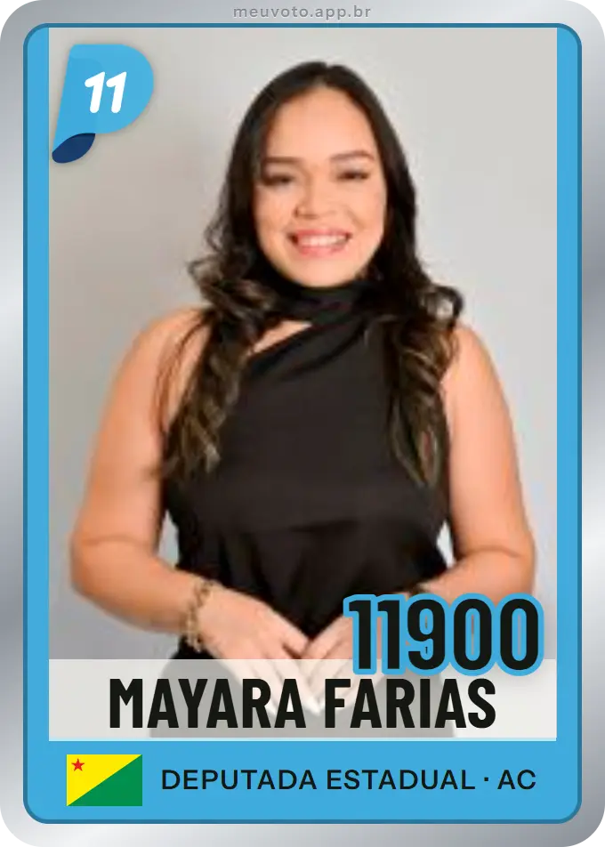 Carta de Mayara Farias, número 11900, PP