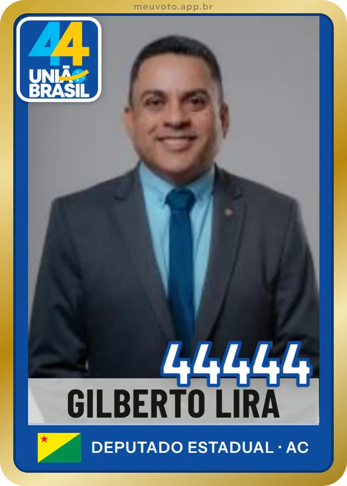 Carta de Gilberto Lira, número 44444, União