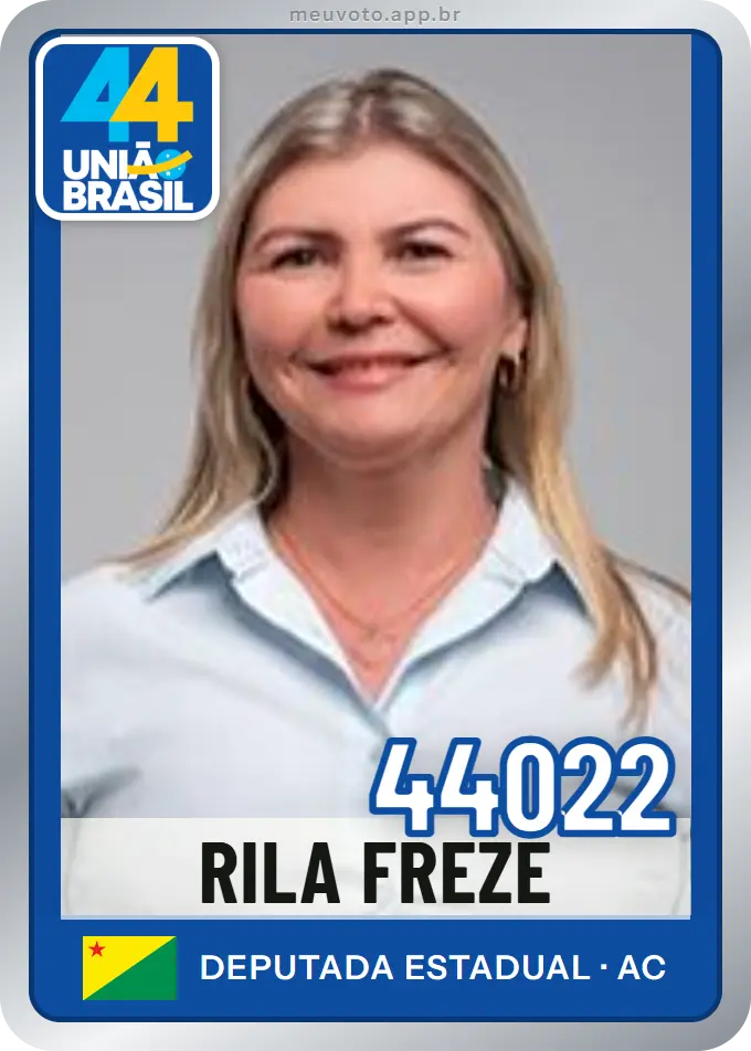 Carta de Rila Freze, número 44022, União