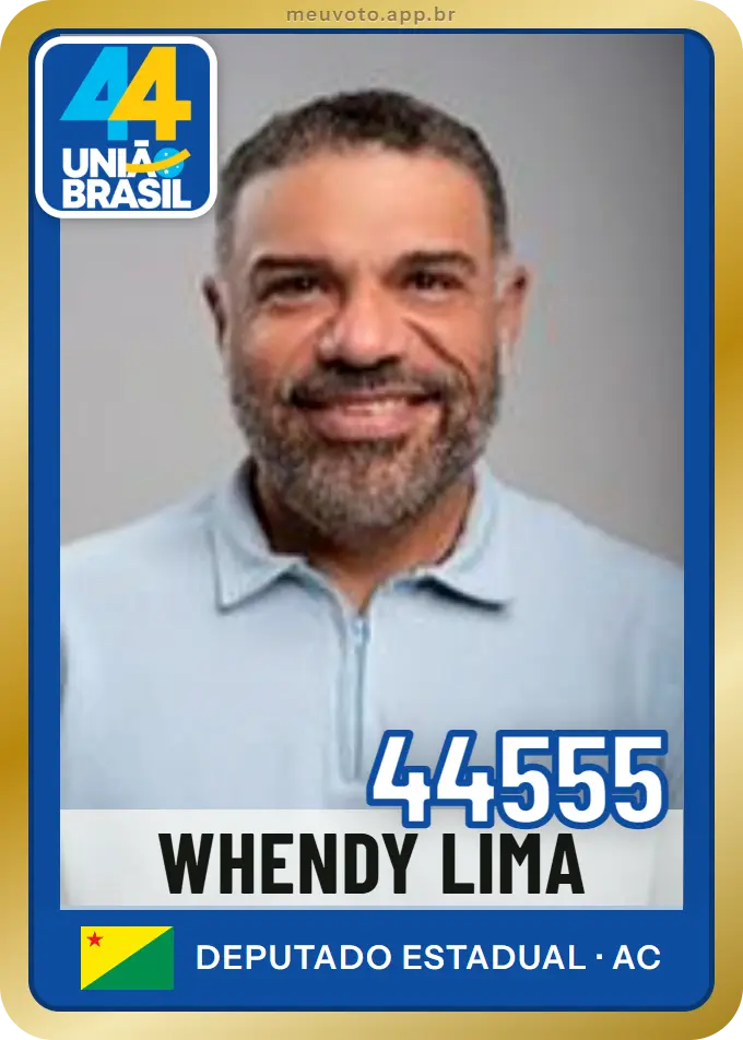 Carta de Whendy Lima, número 44555, União