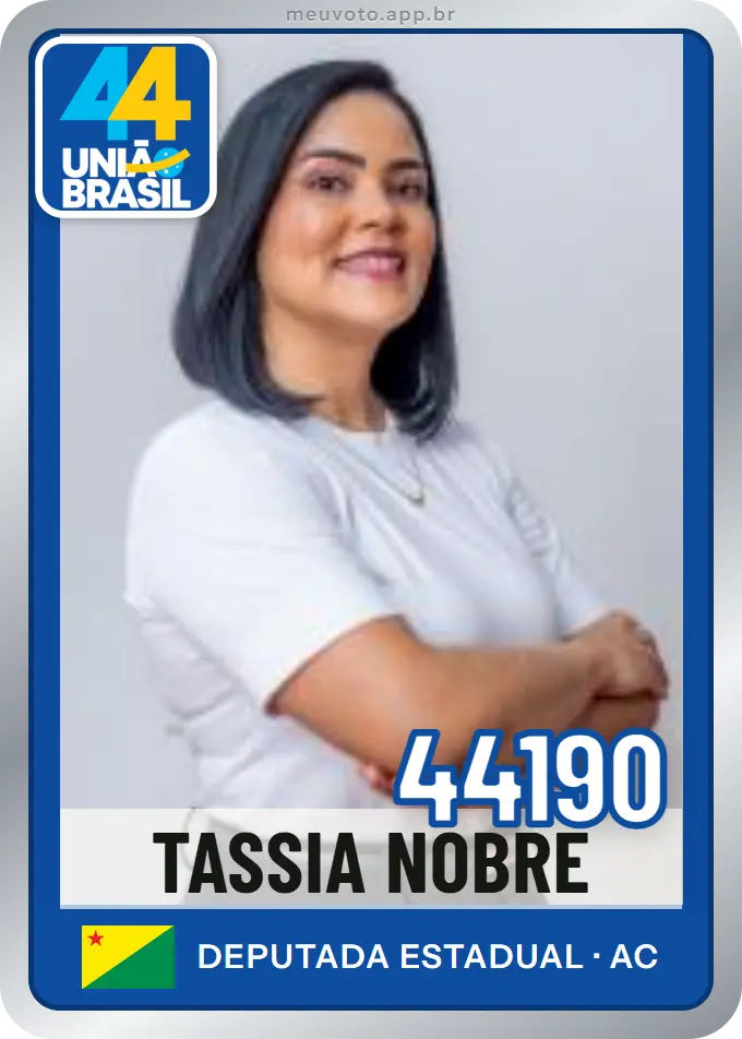 Carta de Tassia Nobre, número 44190, União