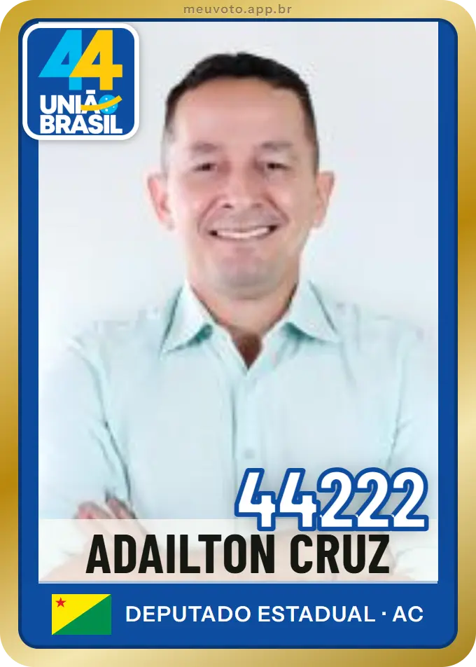 Carta de Adailton Cruz, número 44222, União