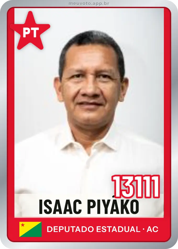 Carta de Isaac Piyãko, número 13111, PT