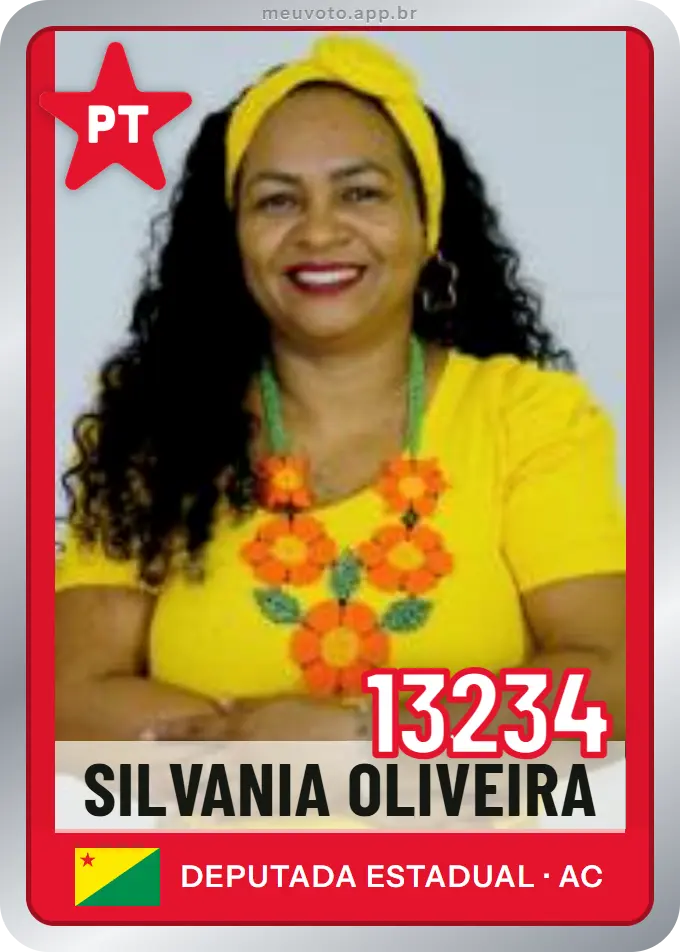 Carta de Silvania Oliveira, número 13234, PT
