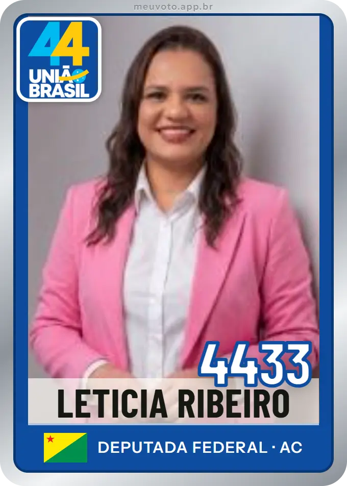 Carta de Leticia Ribeiro, número 4433, União