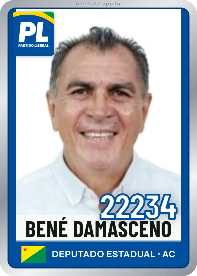 Carta de Bené Damasceno, número 22234, PL