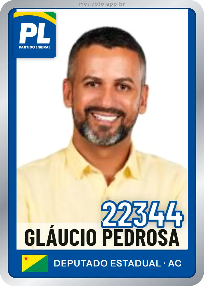 Carta de Gláucio Pedrosa, número 22344, PL