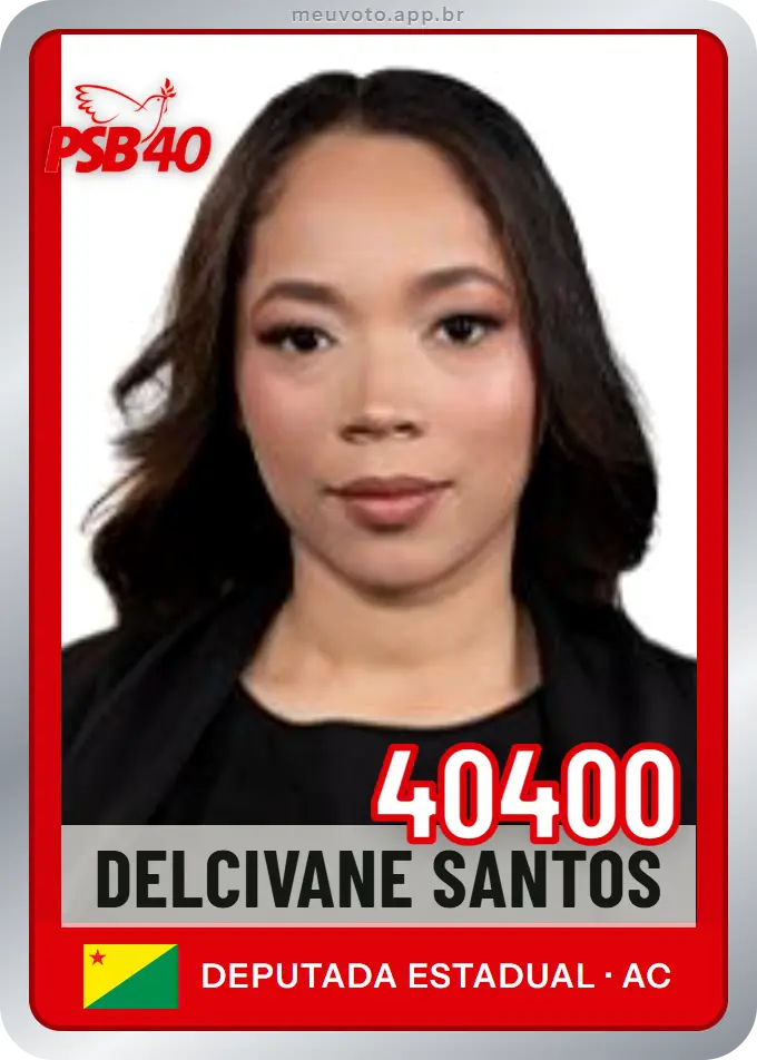 Carta de Delcivane Santos, número 40400, PSB