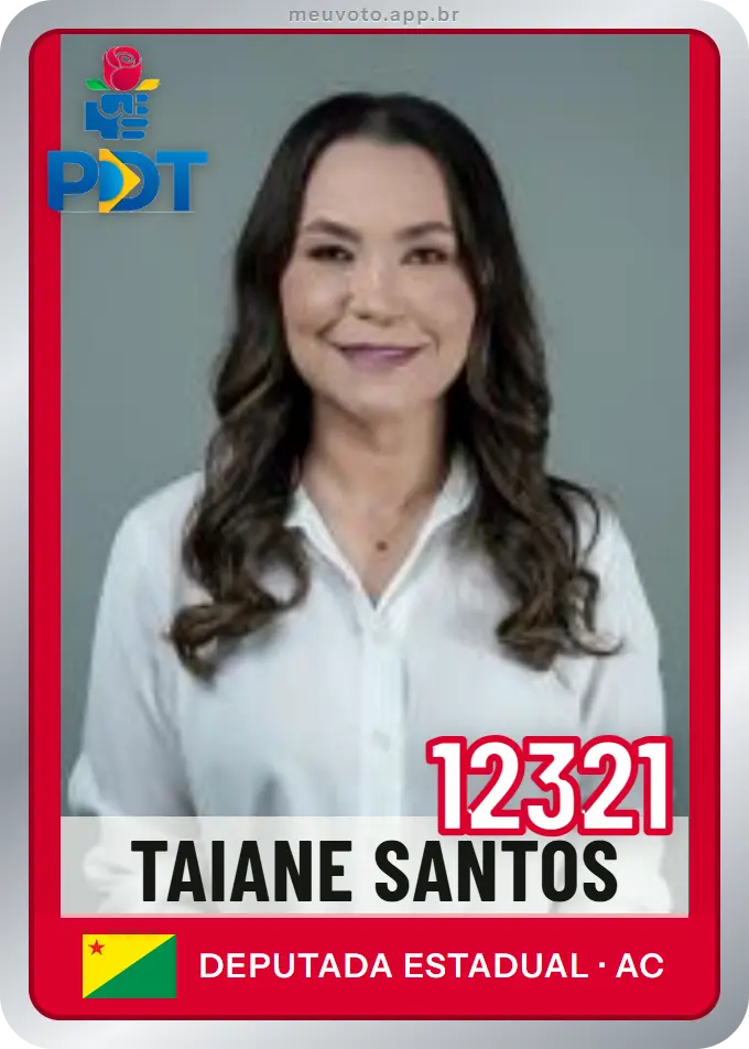 Carta de Taiane Santos, número 12321, PDT