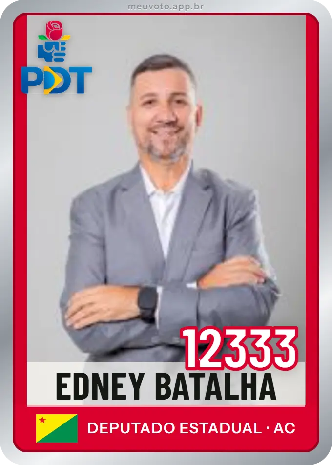 Carta de Edney Batalha, número 12333, PDT
