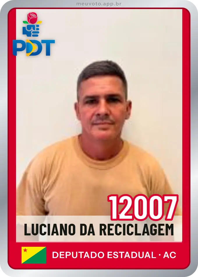 Carta de Luciano da Reciclagem, número 12007, PDT