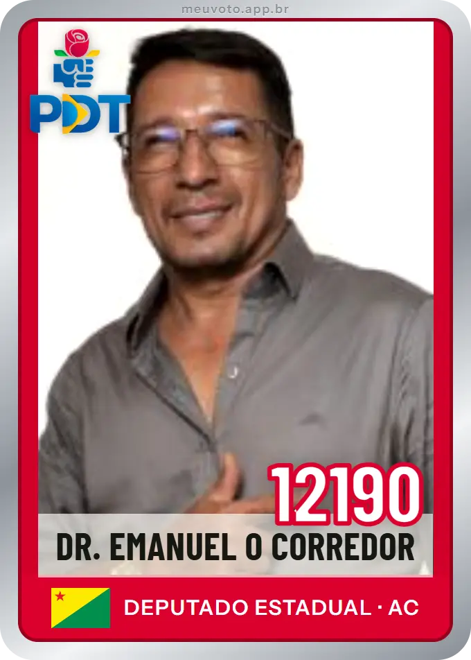 Carta de Dr. Emanuel O Corredor, número 12190, PDT