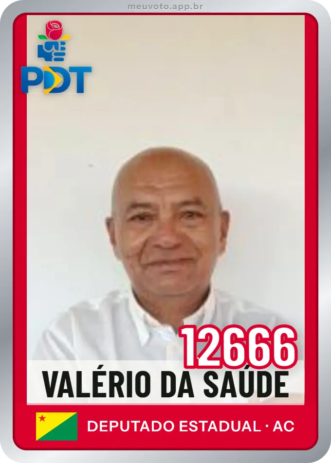 Carta de Valério da Saúde, número 12666, PDT