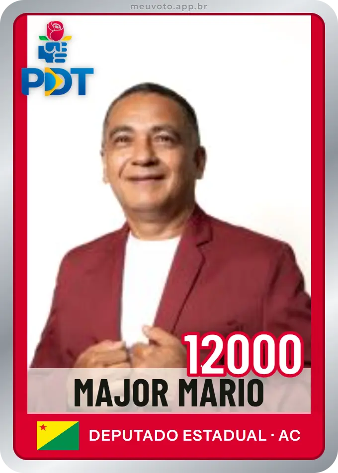 Carta de Major Mario, número 12000, PDT