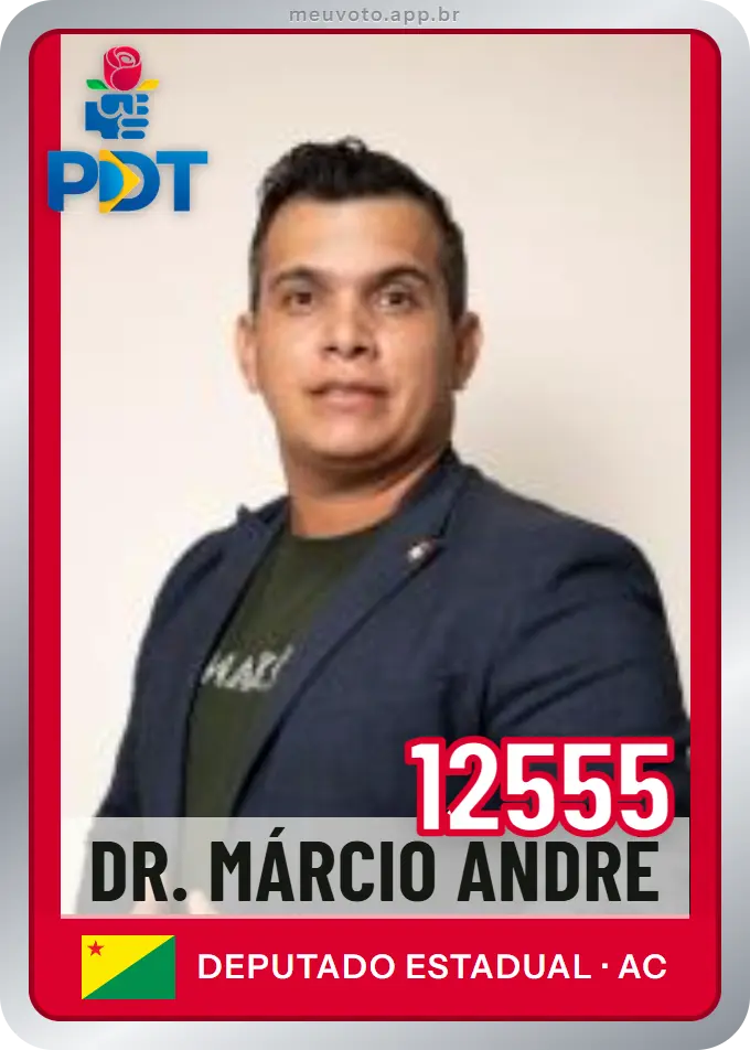 Carta de Dr. Márcio André, número 12555, PDT