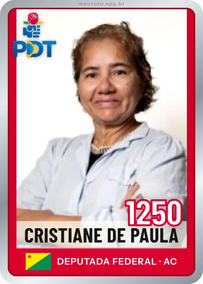 Carta de Cristiane de Paula, número 1250, PDT