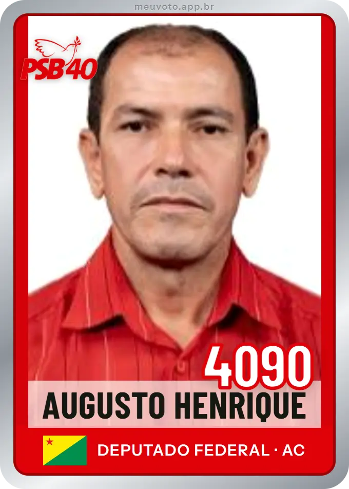 Carta de Augusto Henrique, número 4090, PSB