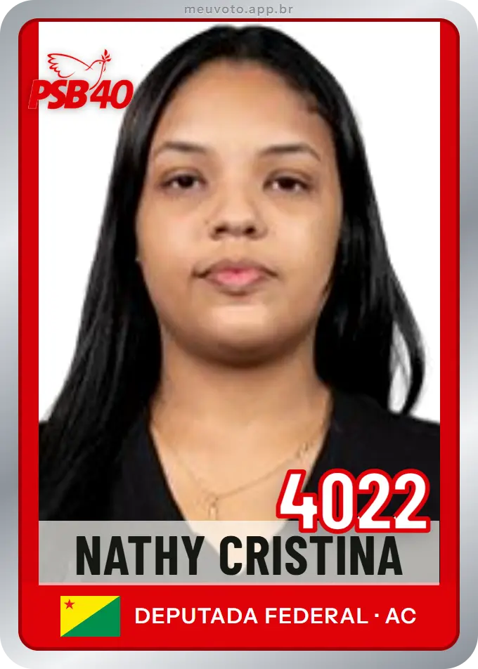 Carta de Nathy Cristina, número 4022, PSB