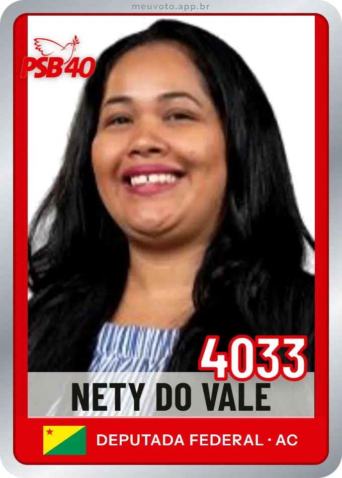 Carta de Nety do Vale, número 4033, PSB