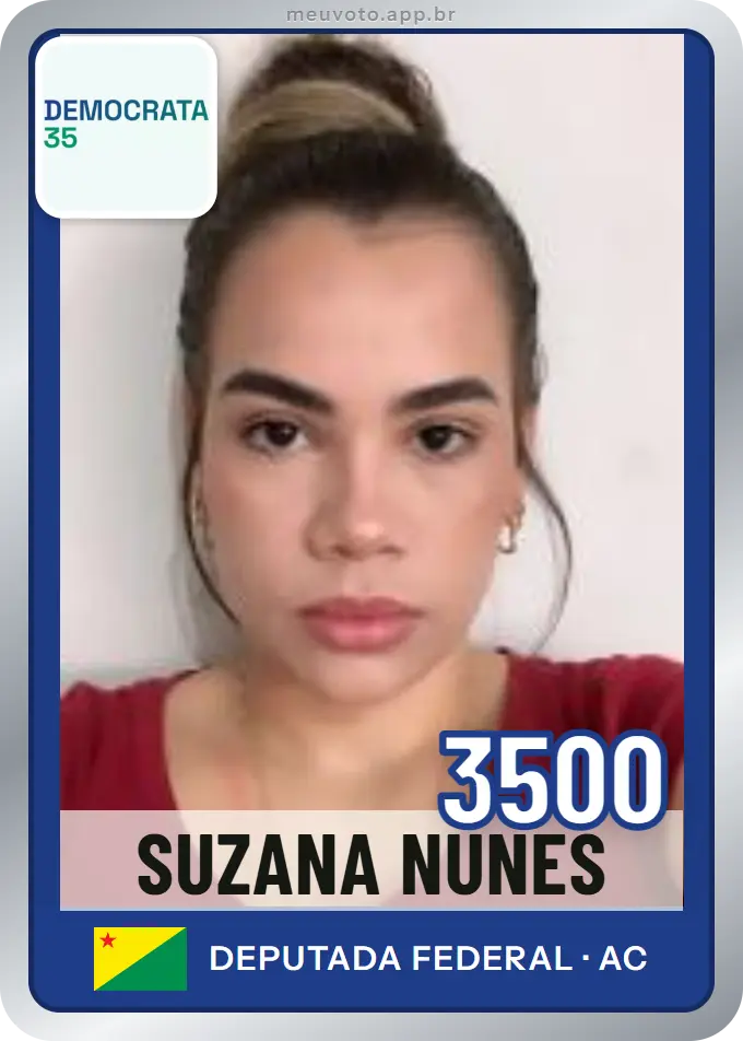 Carta de Suzana Nunes, número 3500, Democrata