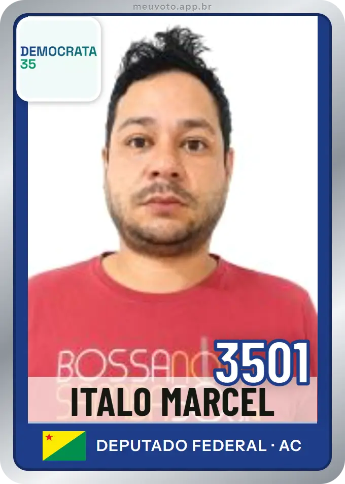Carta de Italo Marcel, número 3501, Democrata