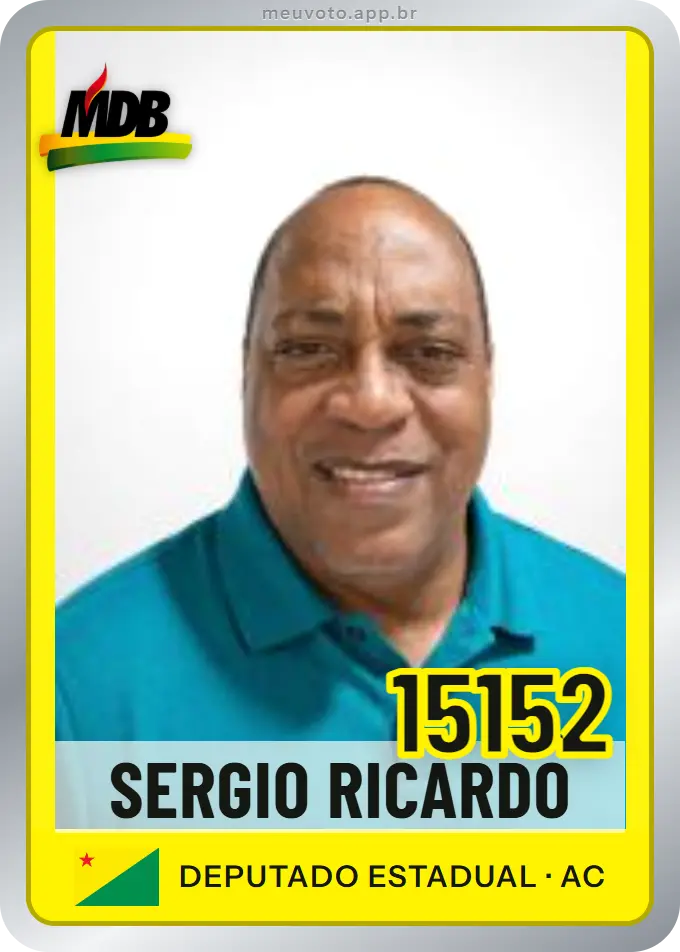 Carta de Sergio Ricardo, número 15152, MDB
