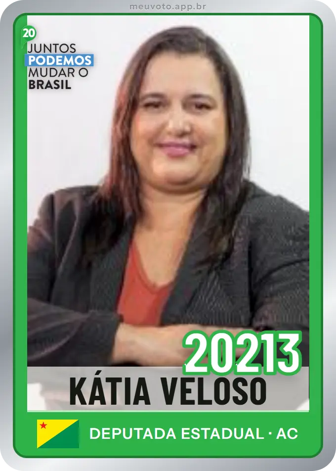 Carta de Kátia Veloso, número 20213, Podemos