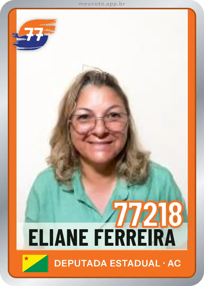 Carta de Eliane Ferreira, número 77218, Solidariedade