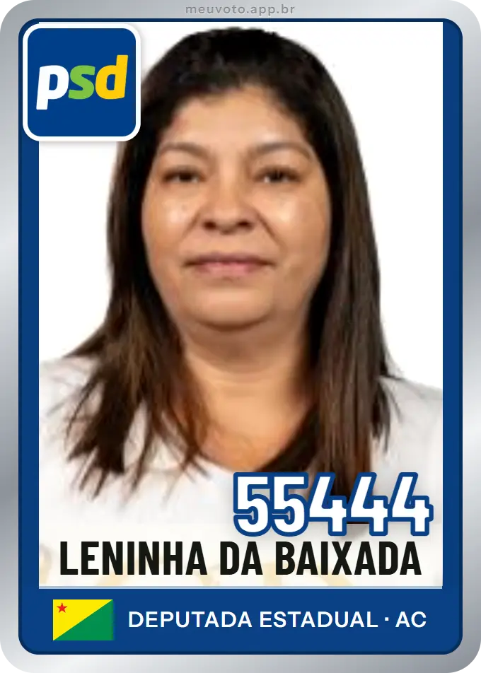 Carta de Leninha da Baixada, número 55444, PSD