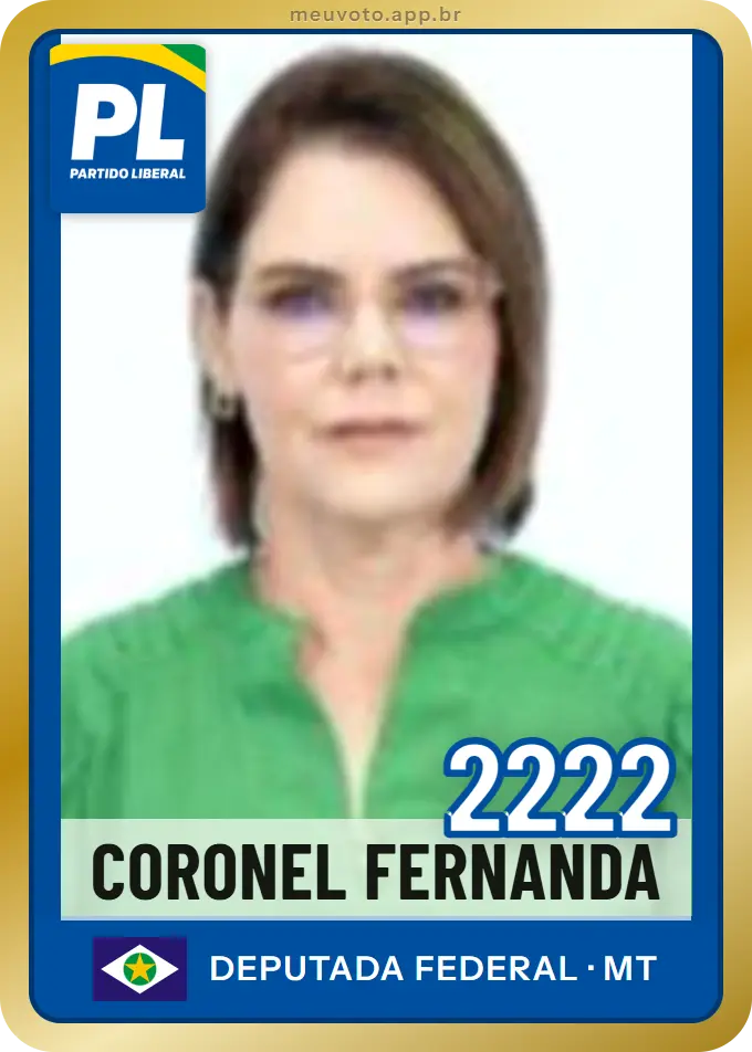 Carta de Coronel Fernanda, número 2222, PL