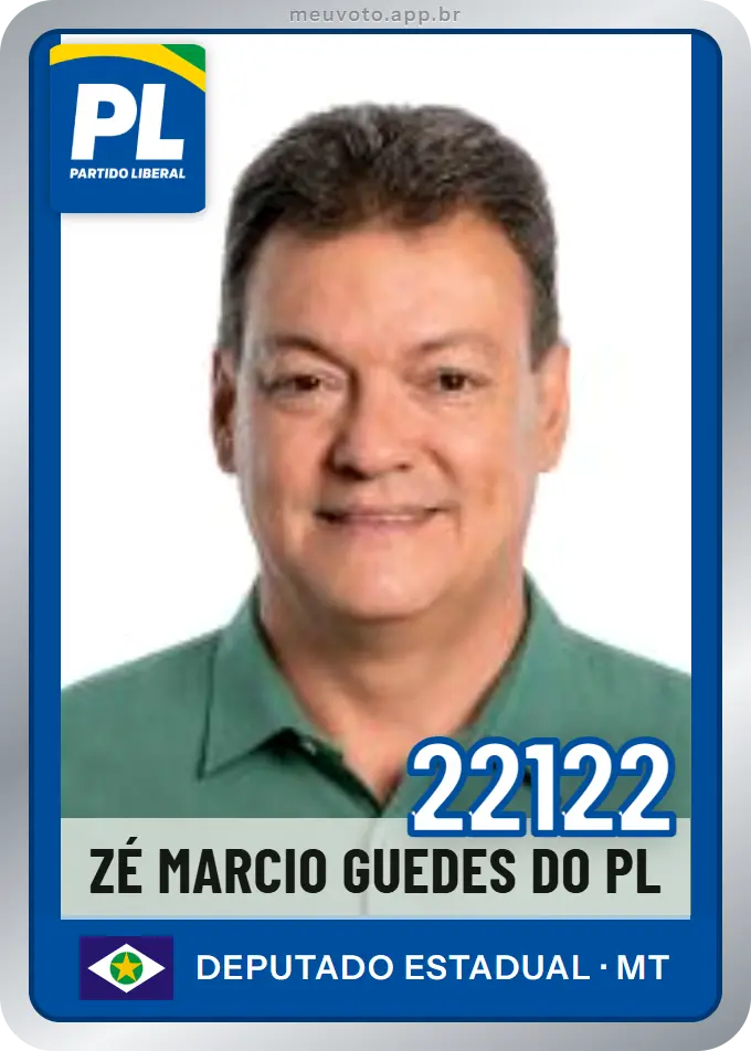 Carta de Zé Marcio Guedes do Pl, número 22122, PL