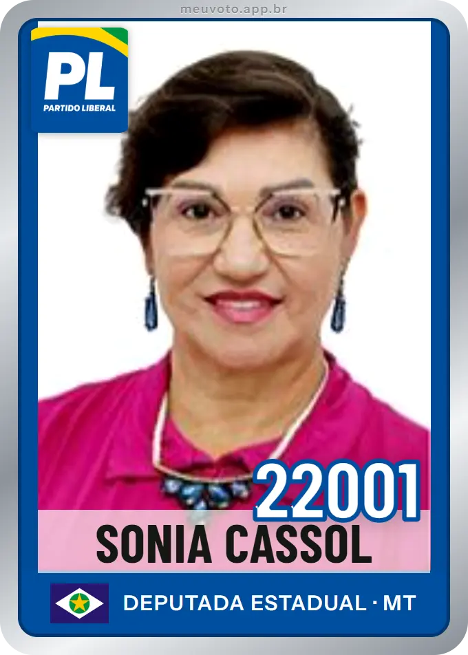 Carta de Sonia Cassol, número 22001, PL