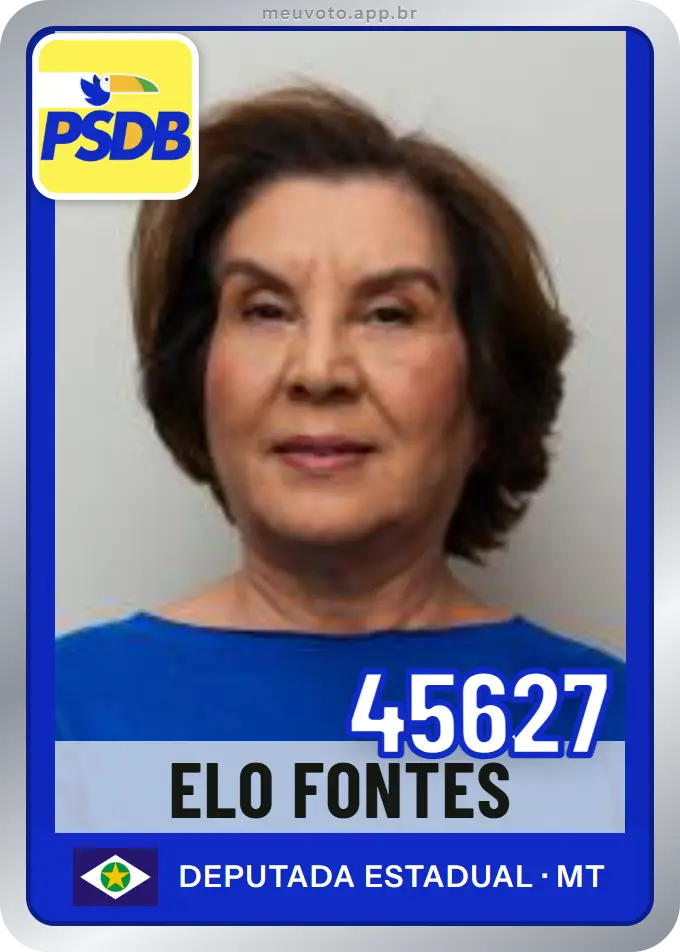Carta de Elo Fontes, número 45627, PSDB