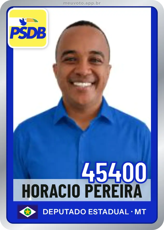 Carta de Horacio Pereira, número 45400, PSDB
