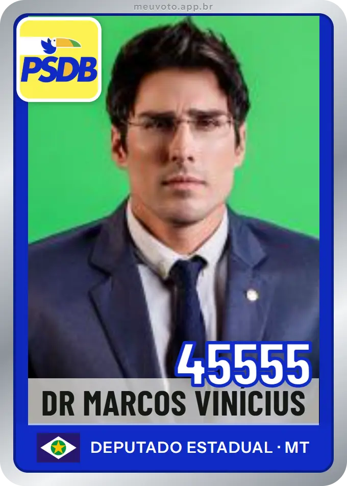Carta de Dr Marcos Vinícius, número 45555, PSDB