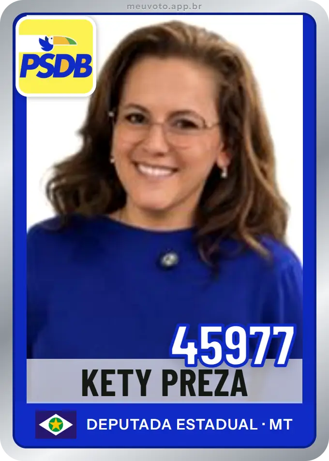 Carta de Kety Preza, número 45977, PSDB