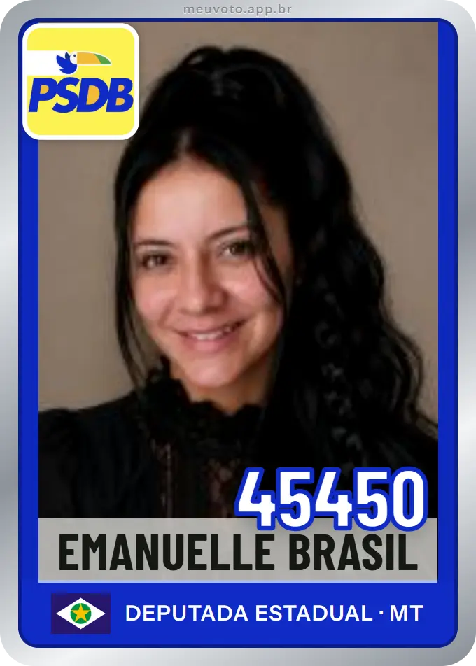 Carta de Emanuelle Brasil, número 45450, PSDB