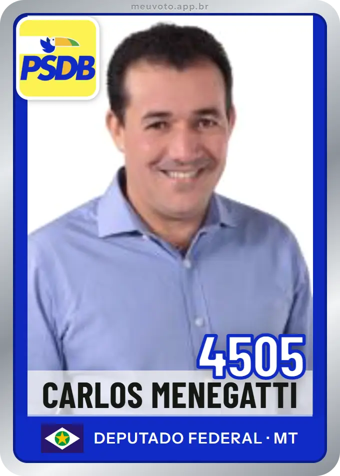 Carta de Carlos Menegatti, número 4505, PSDB