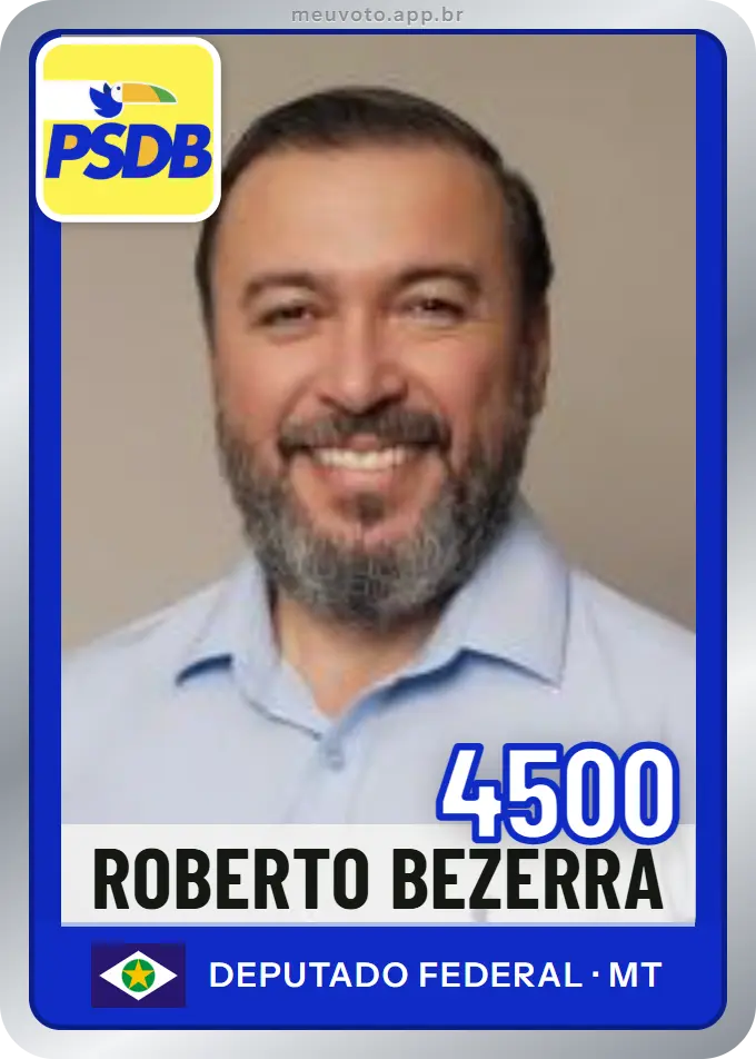 Carta de Roberto Bezerra, número 4500, PSDB