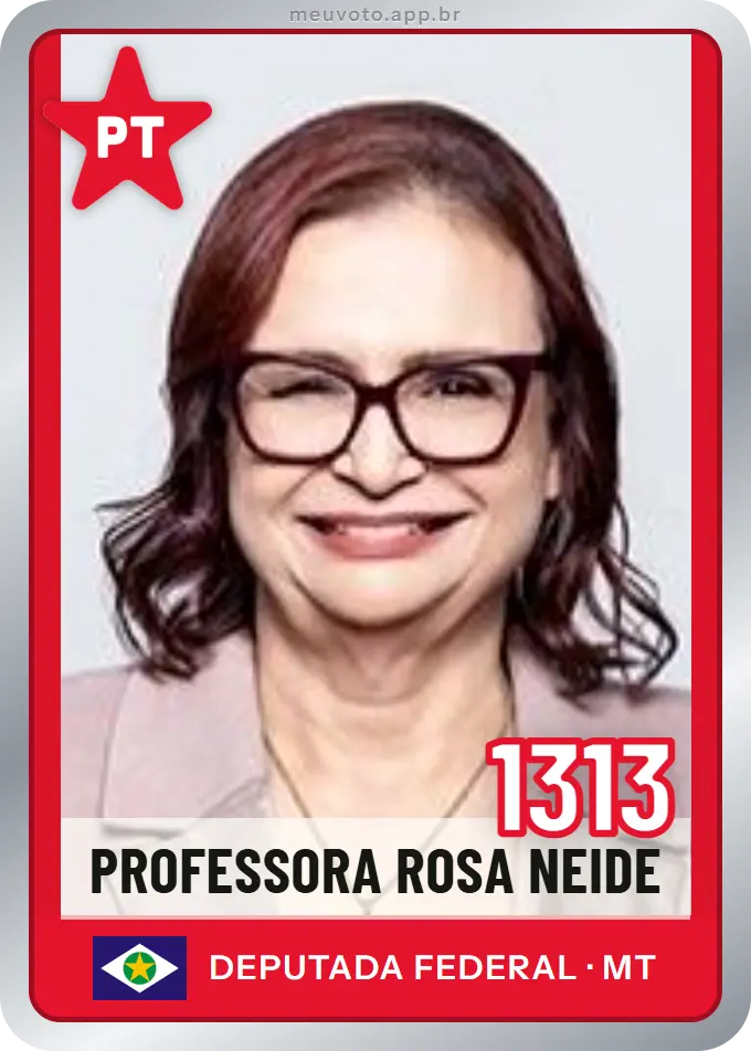 Carta de Professora Rosa Neide, número 1313, PT